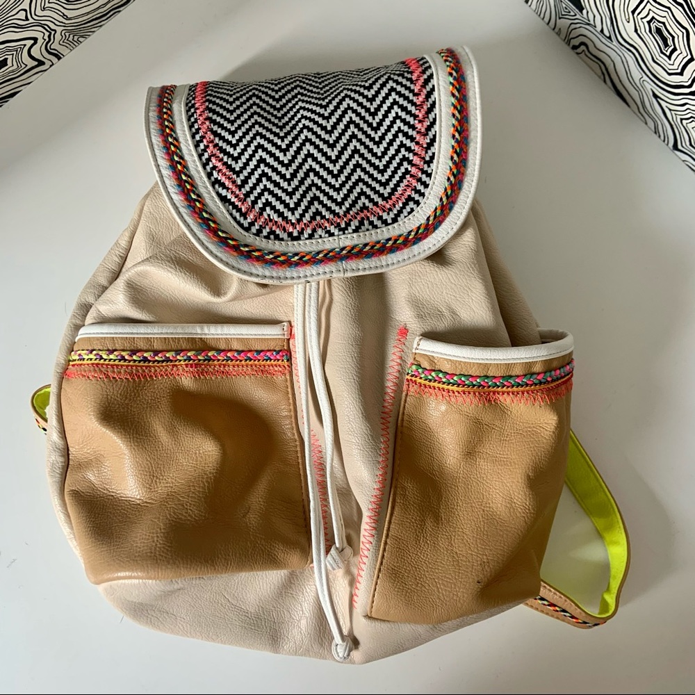 River Island drawstring backpack